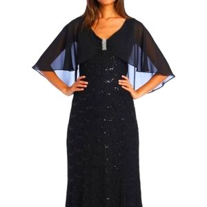 Navy blue sequin dress